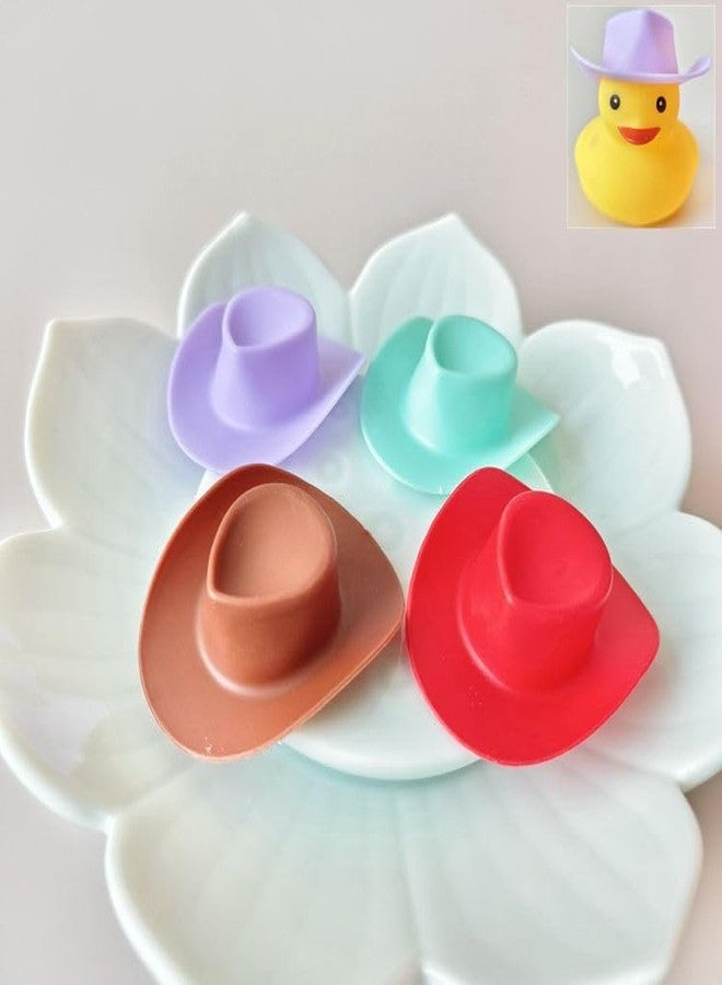 Kryoflare 10-Piece Mini Cowboy Hat Party Decorations, Mini Western Doll Hats, Adorable Doll Cupcake Decorations, Style for Dollhouse Cowboy Party Decorations（Purple） - Image 2